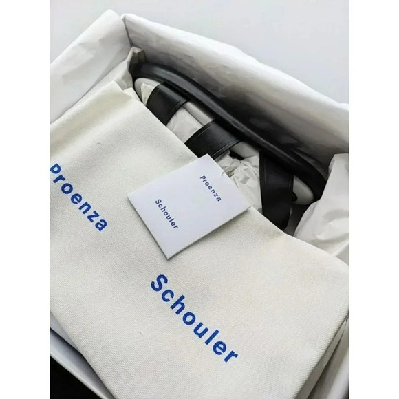 NIB Proenza Schouler Women's Black Leather Caged Sandals Size EU 38 (MSRP $695) - Picture 8 of 10